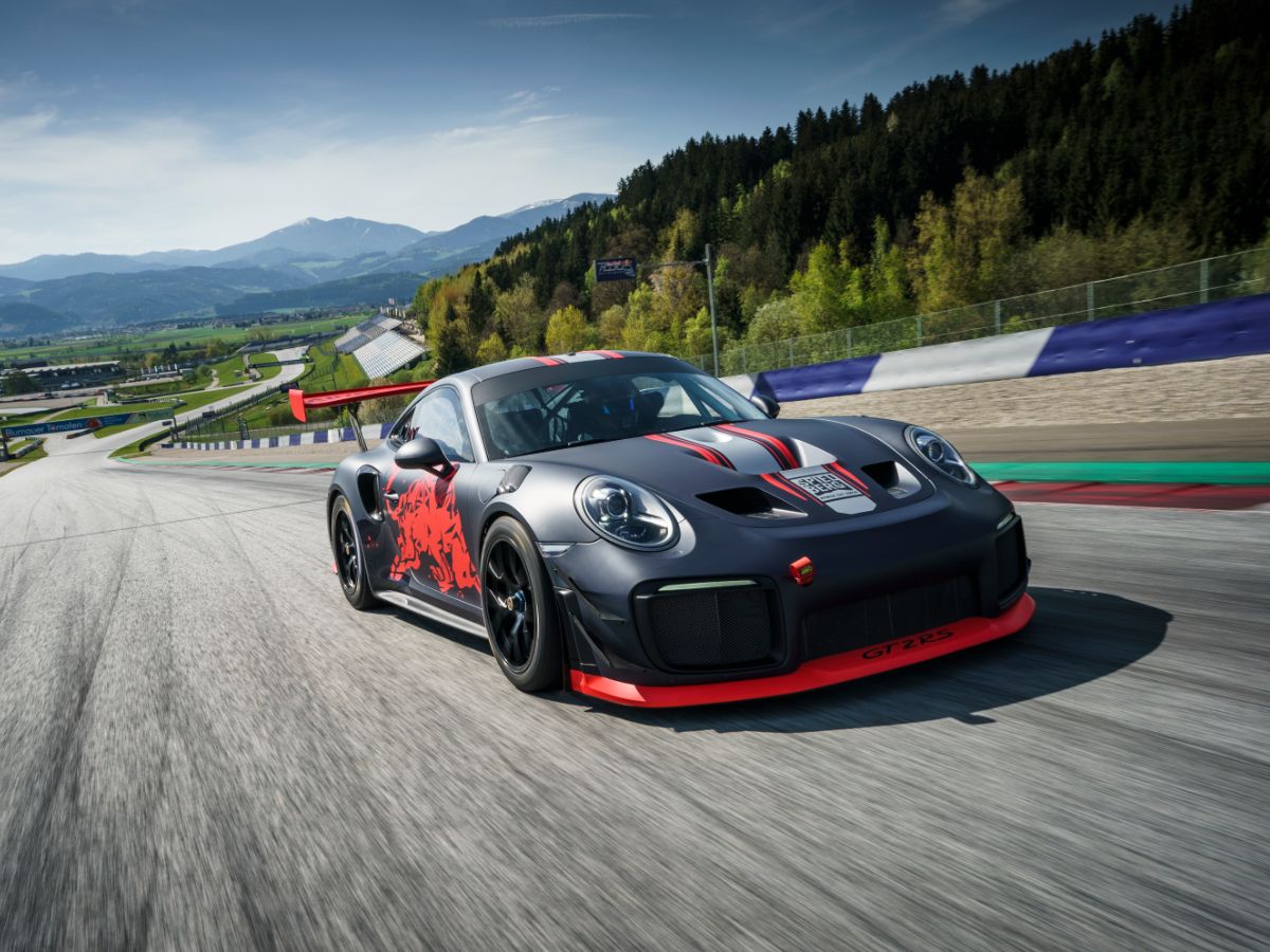 Porsche 911 GT2 RS Clubsport driving on the Red Bull Ring
