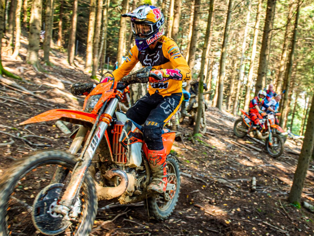 Enduro Race in forrest