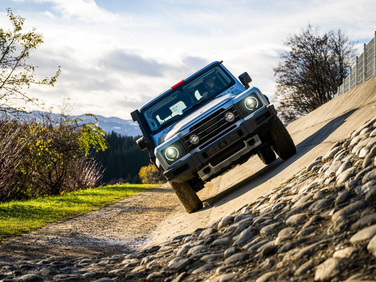 Ineos Grenadier at the 4 WD Test Track